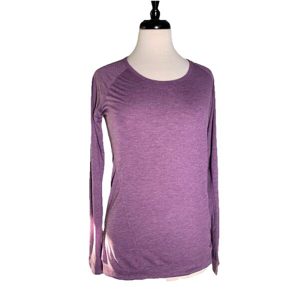 Nicole Miller Active Heather Plum Surplus Back With Keyhole Women’s M - Picture 1 of 6
